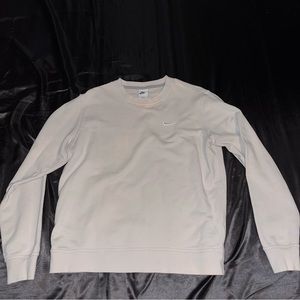 Large cream color nike crewneck